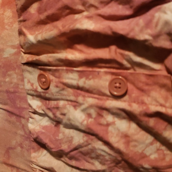 Plus Size 4X Super Soft Tie-Dye Oatmeal color Button Midi Skirt stretchy torrid - Picture 5 of 5